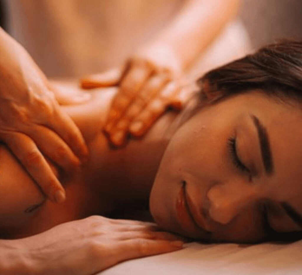 Relaxing Thai Yoga Massage session with calming ambiance