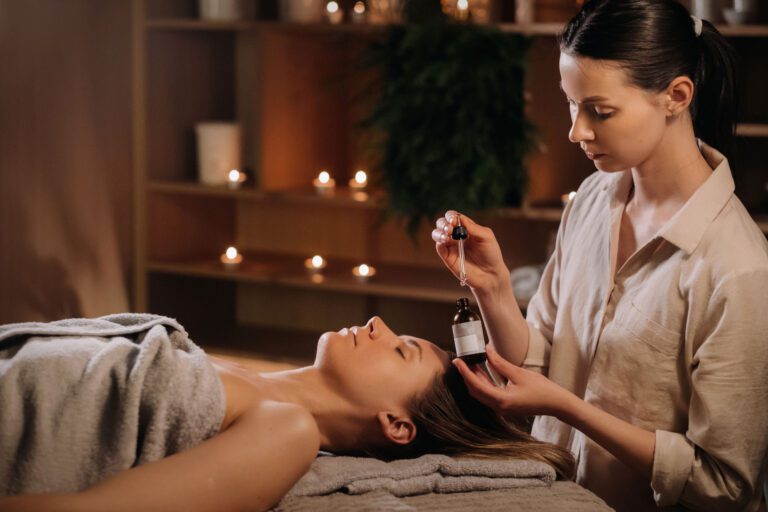 Deep relaxation massage therapy designed for stress relief at Union Spa NYC