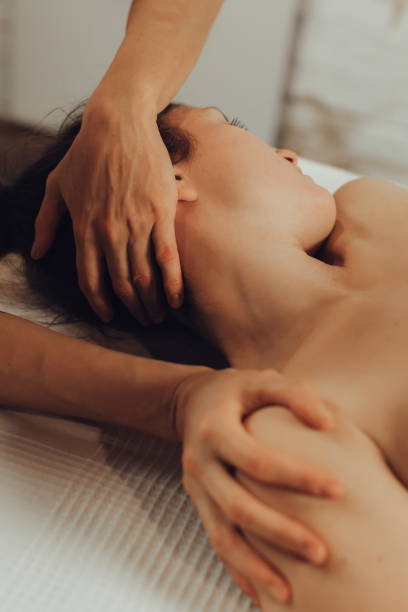 Professional neck, back, and shoulder massage at Union Spa NYC, perfect for office stress relief
